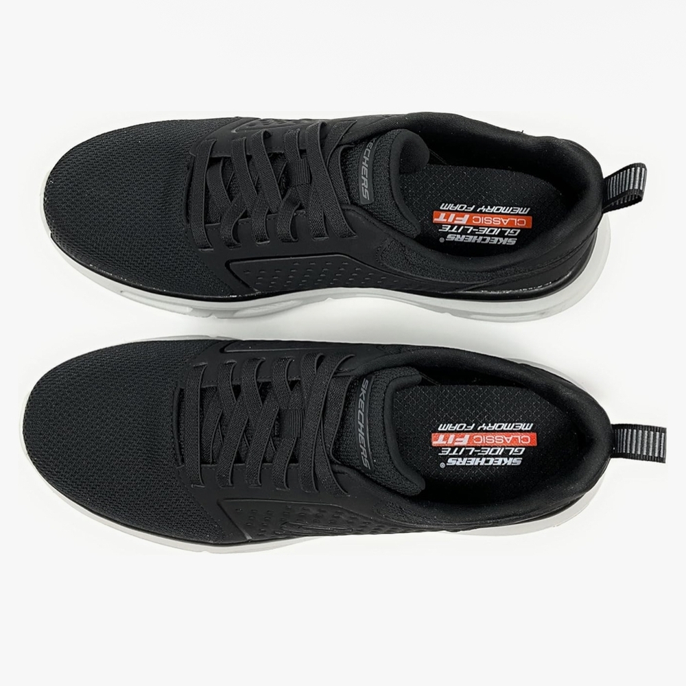 Skechers Glide-Lite Men's Classic Shoes Fit With Memory Foam (Black, Medium 9) - Picture 2 of 12